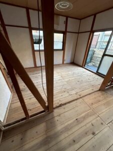 賃貸物件リノベーション工事（三日目）